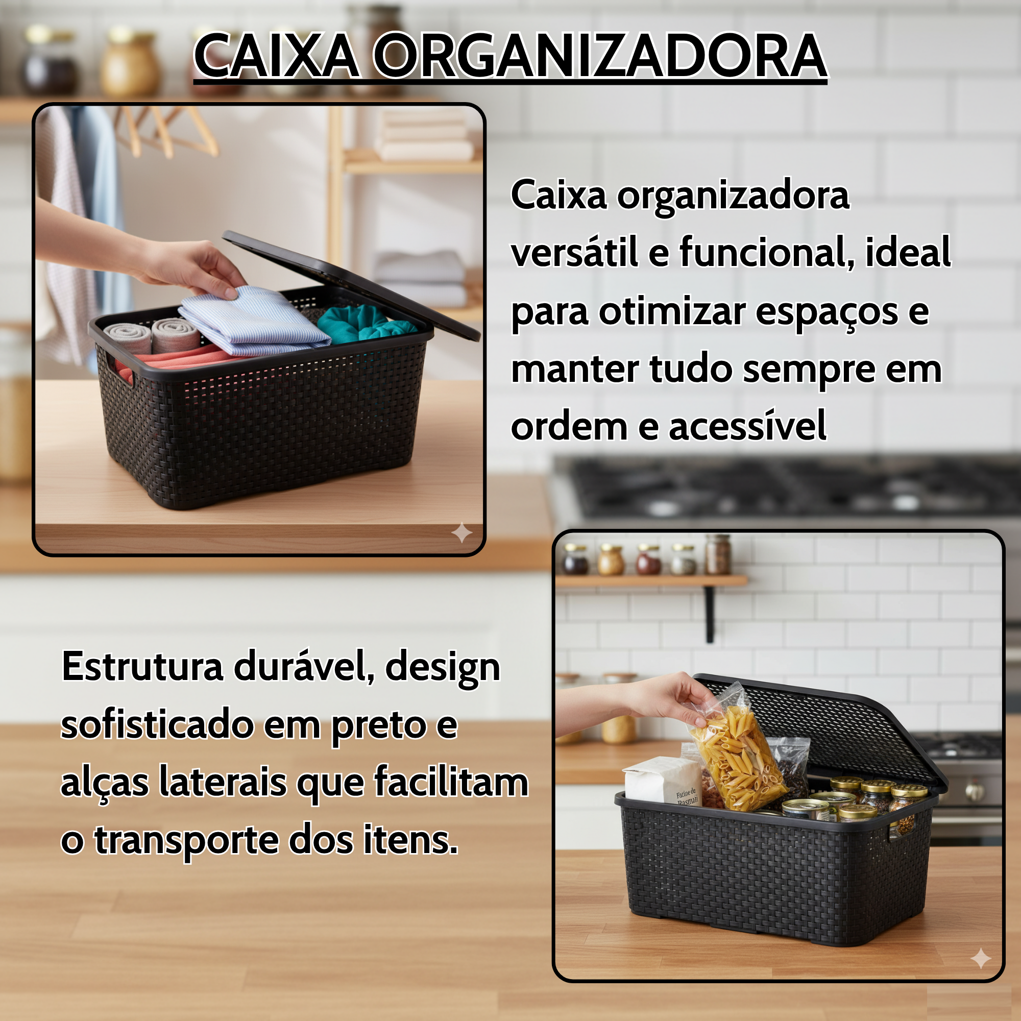 Composição de produtos para casa e decoração